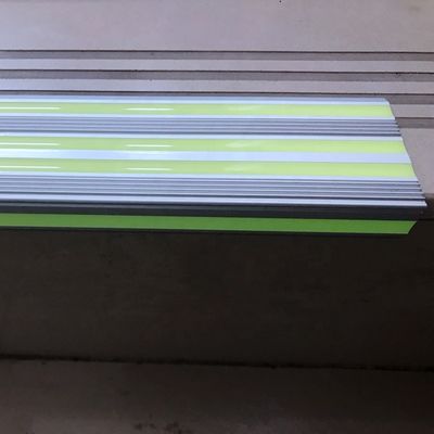 Aluminum Photoluminescent Egress Path Markings Stair Nosings