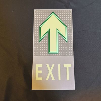Emergency Exit Photoluminescent Signage With Glow Time Of 8 - 12 Hours