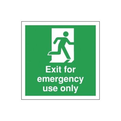 Waterproof Custom Rectangle Safety Fire Exit Sign Glowing Color