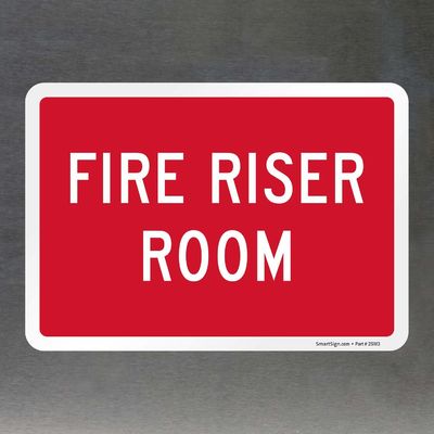 Glow In The Dark Photoluminescent Fire Signs Safety Riser Room
